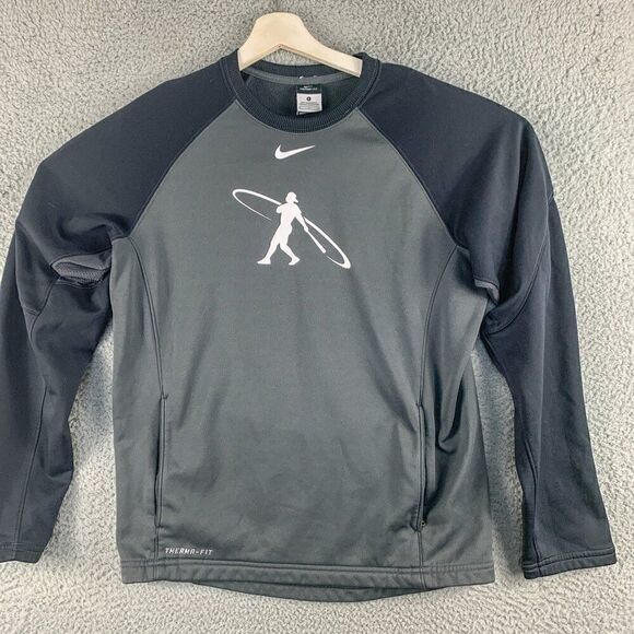 Nike Ken Griffey Jr Swingman Fleece Sweater Mens Small Gray Pullover Athletic - Picture 1 of 15